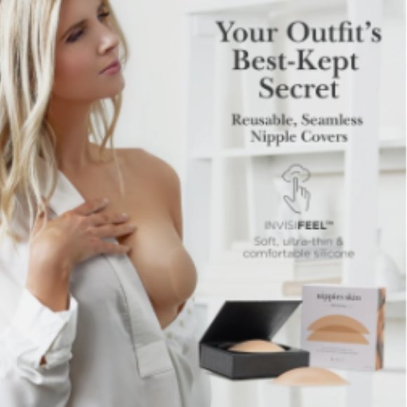 NEW Nippies Skin Reusable Covers Creme Color Sz A-C Cups - Picture 1 of 5